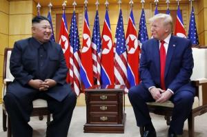 [포토]김정은·트럼프, 자유의집서 3차 북미정상회담